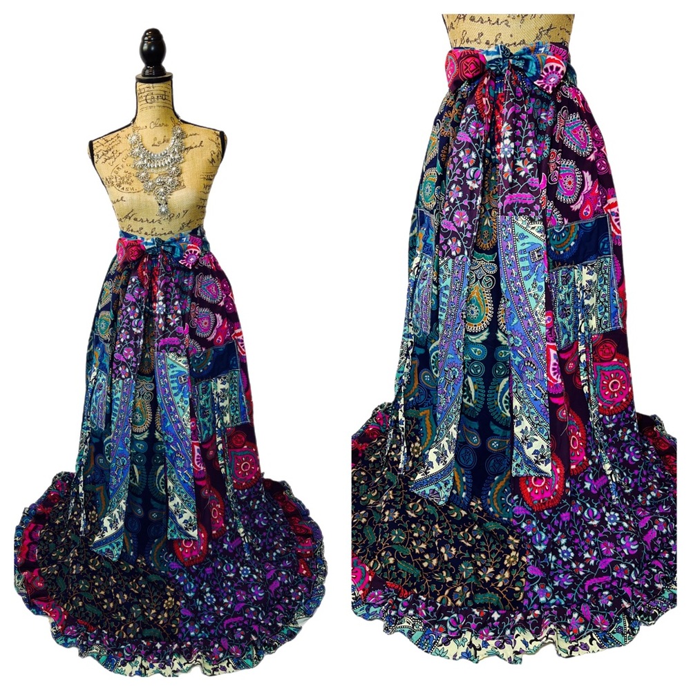 Boho Maxi Skirt Handmade Boho Maxi Skirt